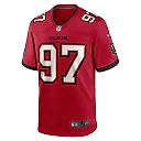 Zennovawear Men's Tampa Bay Buccaneers Earnest Brown IV Red Game Jersey