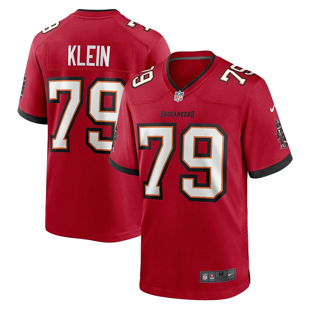 Zennovawear Men's Tampa Bay Buccaneers Elijah Klein Red Game Jersey