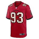 Zennovawear Men's Tampa Bay Buccaneers Eric Banks Red Game Jersey