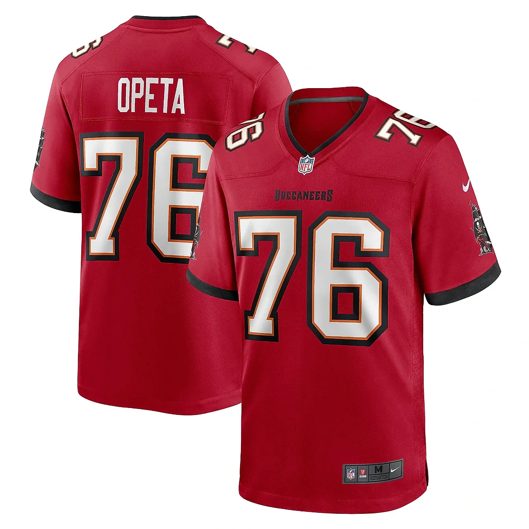 Zennovawear Men's Tampa Bay Buccaneers Iosua Opeta Red Game Jersey