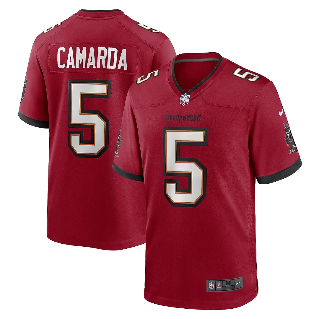 Zennovawear Men's Tampa Bay Buccaneers Jake Camarda Red Game Player Jersey