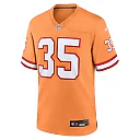 Zennovawear Men's Tampa Bay Buccaneers Jamel Dean Orange Throwback Game Jersey
