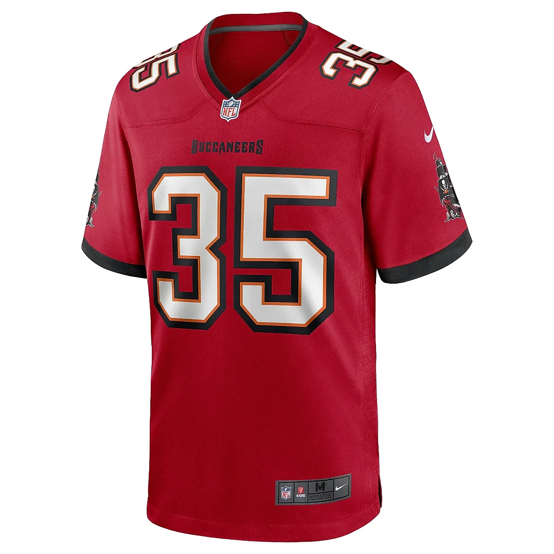 Zennovawear Men's Tampa Bay Buccaneers Jamel Dean Red Game Jersey