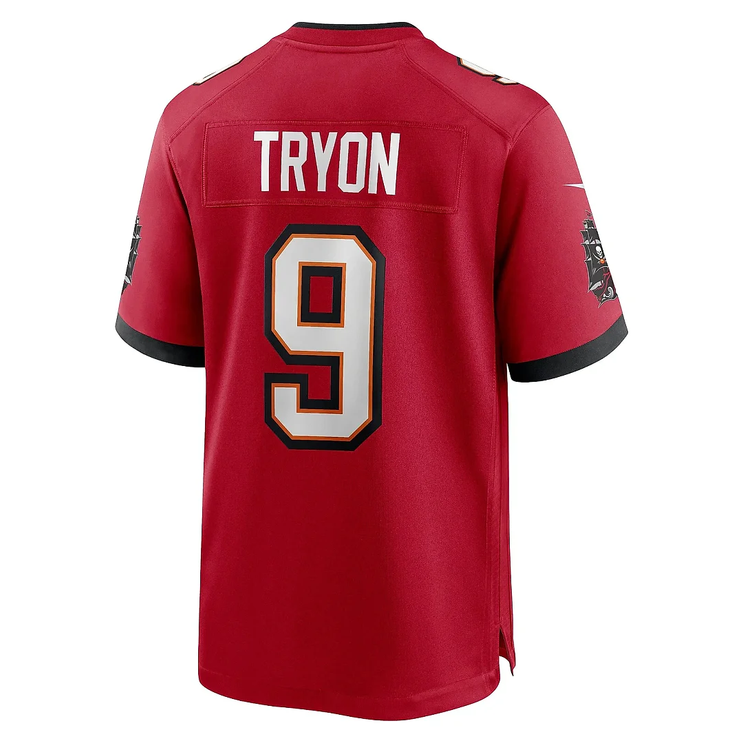 Zennovawear Men's Tampa Bay Buccaneers Joe Tryon Red Game Jersey