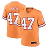 Zennovawear Men's Tampa Bay Buccaneers John Lynch Orange Throwback Game Jersey