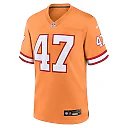 Zennovawear Men's Tampa Bay Buccaneers John Lynch Orange Throwback Game Jersey