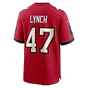 Zennovawear Men's Tampa Bay Buccaneers John Lynch Red Retired Player Game Jersey
