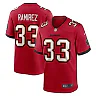 Zennovawear Men's Tampa Bay Buccaneers Jose Ramirez Red Game Jersey