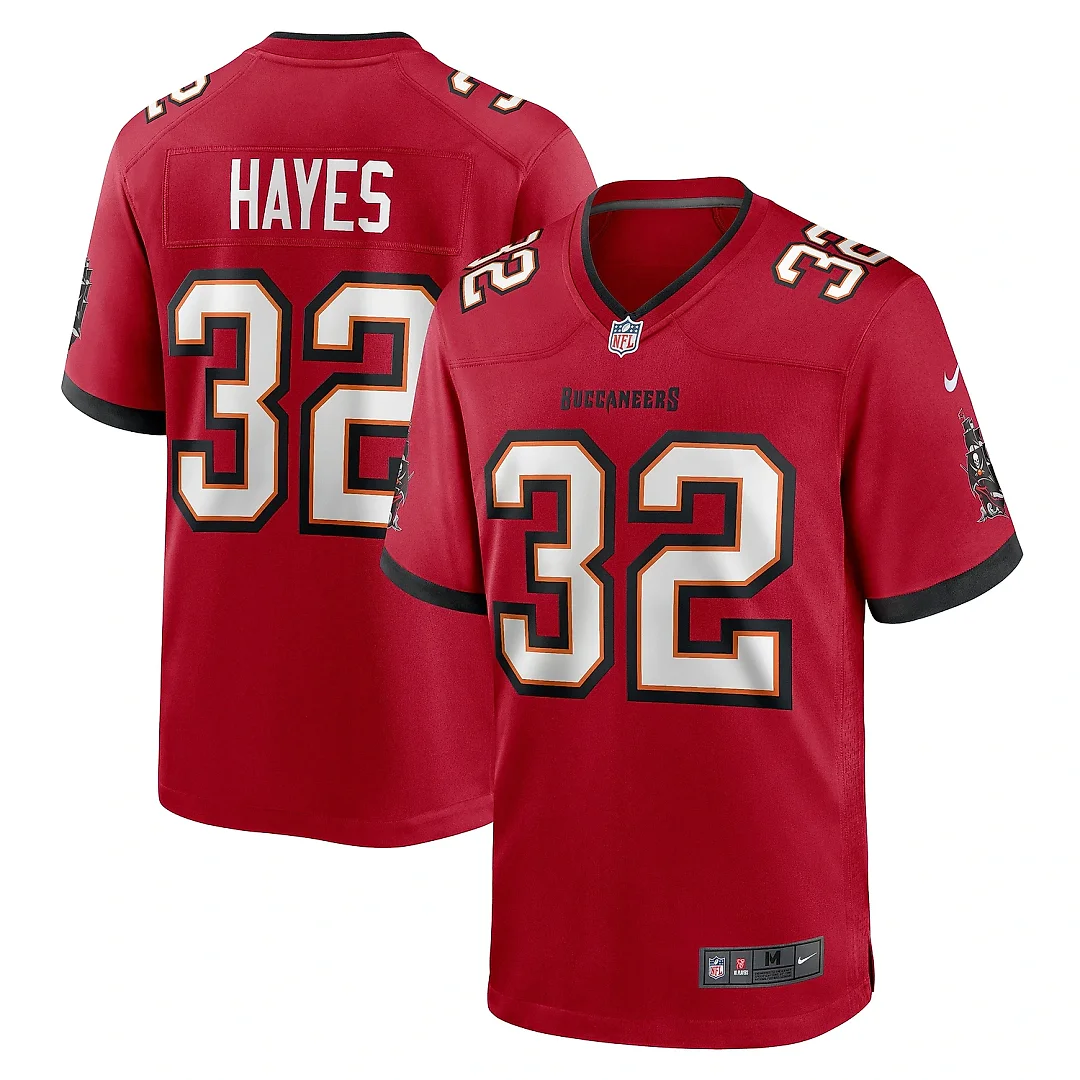 Zennovawear Men's Tampa Bay Buccaneers Josh Hayes Red Game Jersey