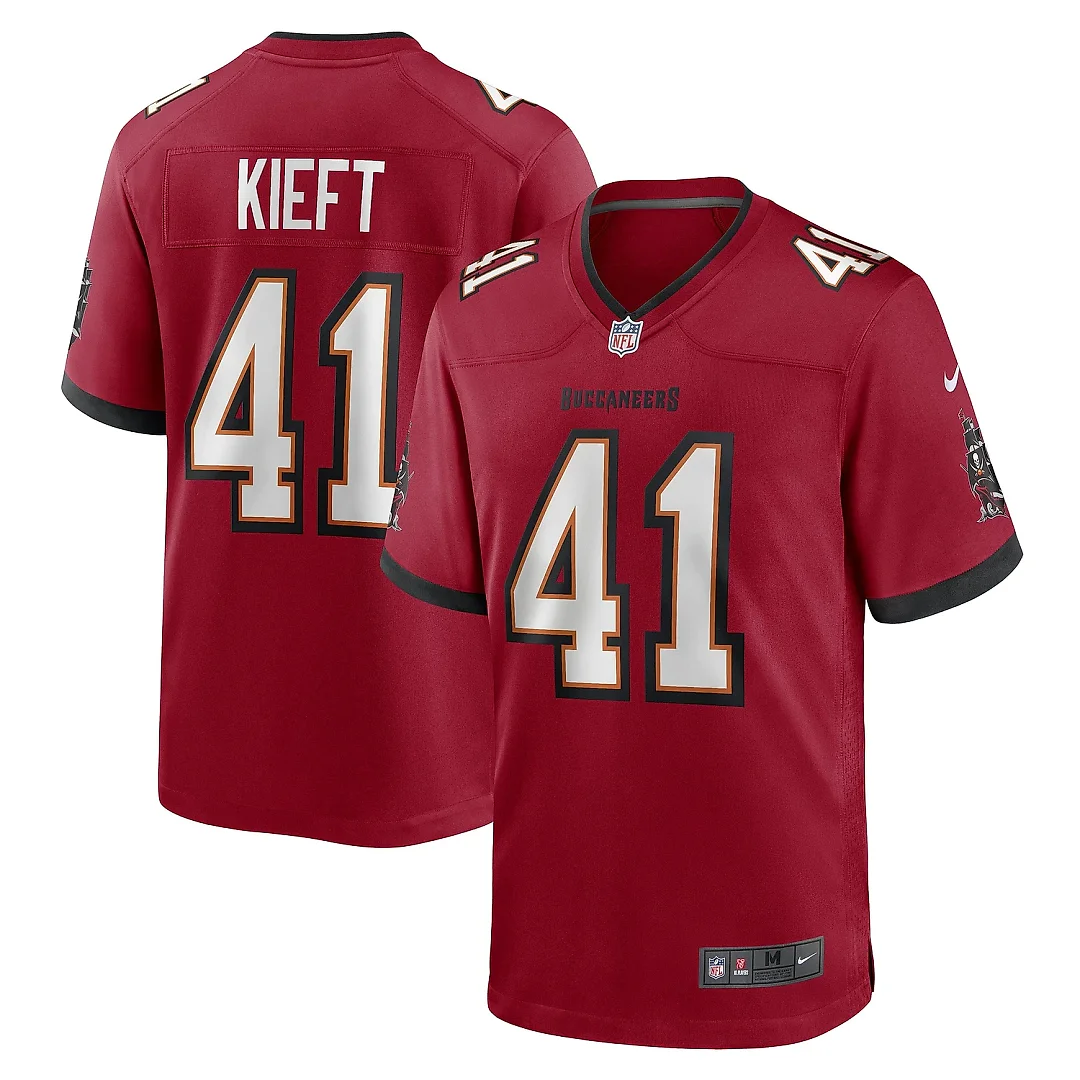 Zennovawear Men's Tampa Bay Buccaneers Ko Kieft Red Game Player Jersey