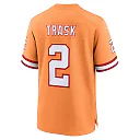 Zennovawear Men's Tampa Bay Buccaneers Kyle Trask Orange Throwback Game Jersey
