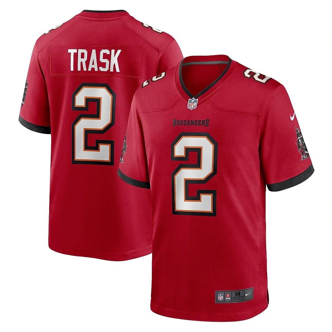Zennovawear Men's Tampa Bay Buccaneers Kyle Trask Red Game Player Jersey