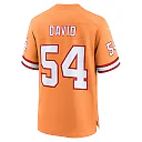 Zennovawear Men's Tampa Bay Buccaneers Lavonte David Orange Throwback Game Jersey