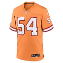 Zennovawear Men's Tampa Bay Buccaneers Lavonte David Orange Throwback Game Jersey