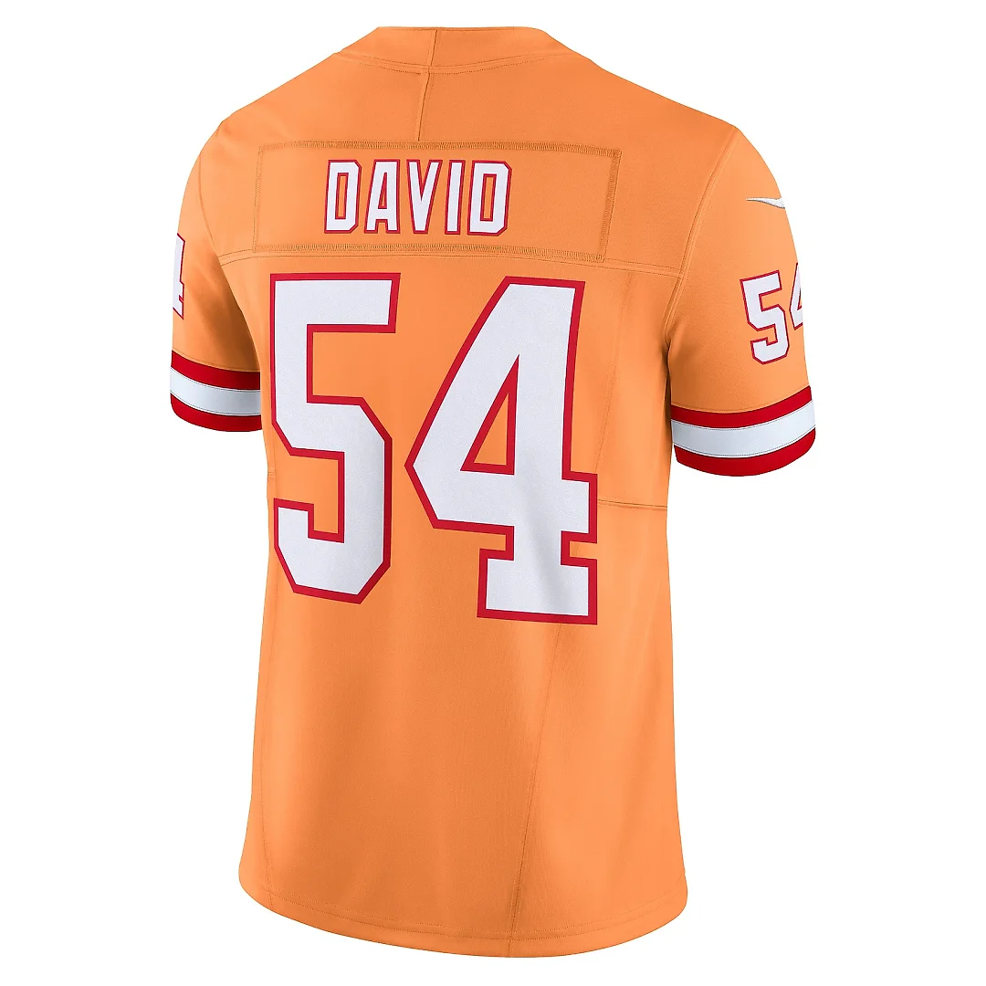 Zennovawear Men's Tampa Bay Buccaneers Lavonte David Orange Vapor F.U.S.E. Limited Jersey