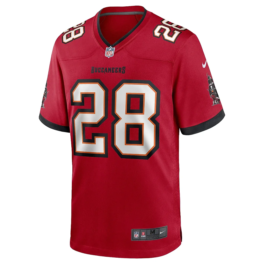 Zennovawear Men's Tampa Bay Buccaneers Leonard Fournette Red Game Jersey