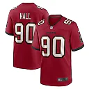 Zennovawear Men's Tampa Bay Buccaneers Logan Hall Red Game Player Jersey