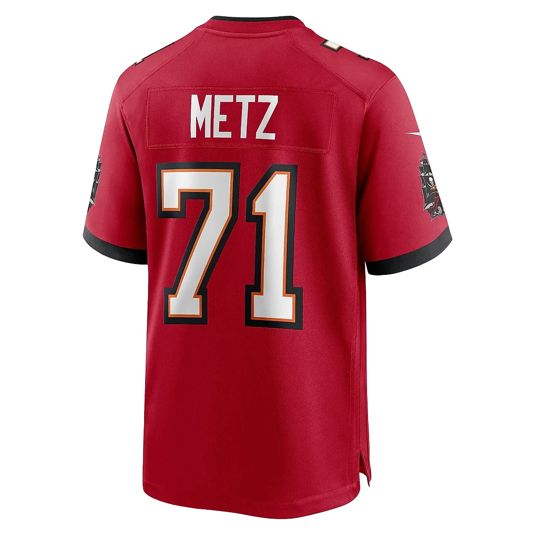 Zennovawear Men's Tampa Bay Buccaneers Lorenz Metz Red Game Jersey