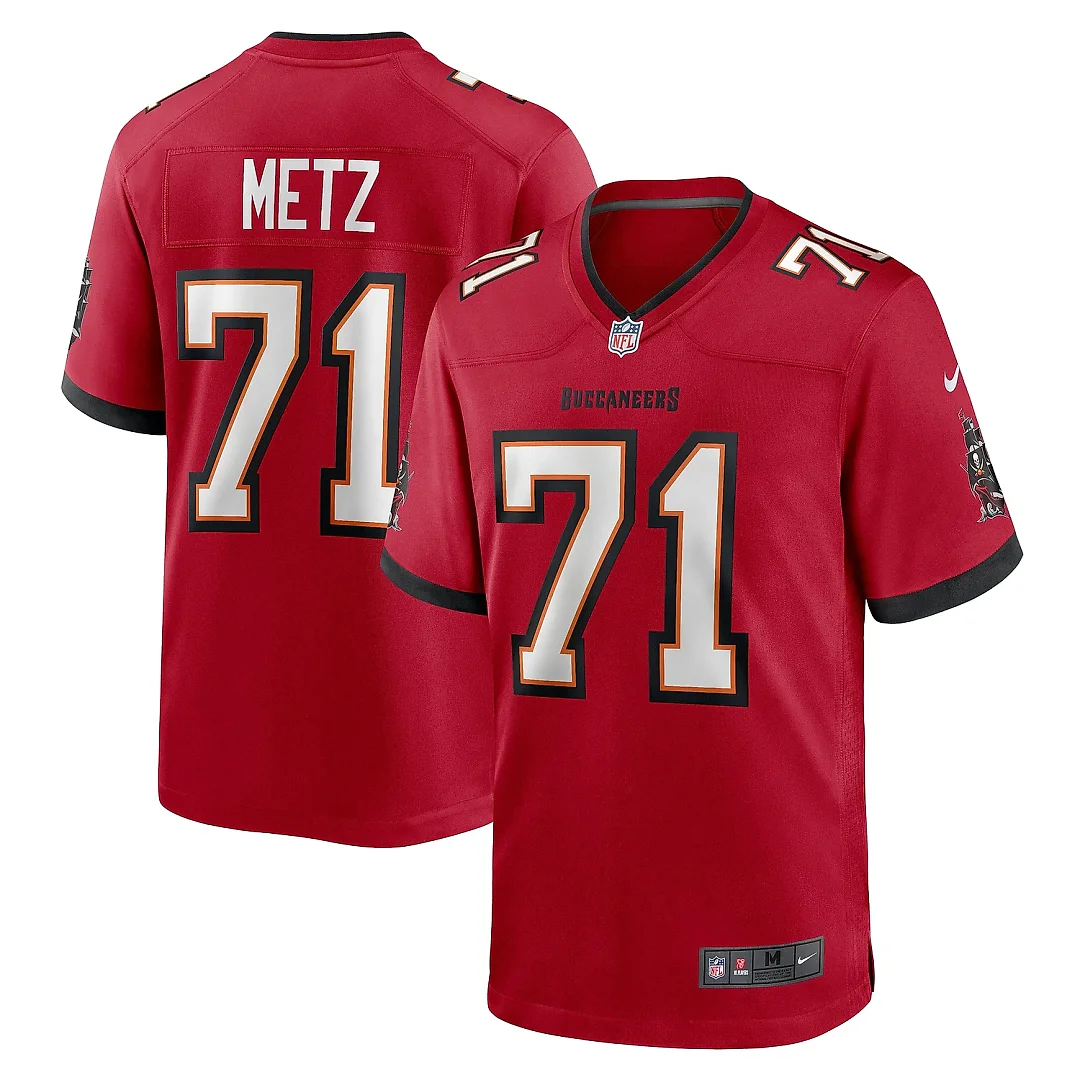 Zennovawear Men's Tampa Bay Buccaneers Lorenz Metz Red Game Jersey