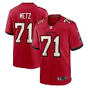 Zennovawear Men's Tampa Bay Buccaneers Lorenz Metz Red Game Jersey