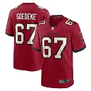 Zennovawear Men's Tampa Bay Buccaneers Luke Goedeke Red Game Player Jersey