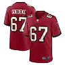 Zennovawear Men's Tampa Bay Buccaneers Luke Goedeke Red Game Player Jersey