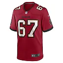 Zennovawear Men's Tampa Bay Buccaneers Luke Goedeke Red Game Player Jersey