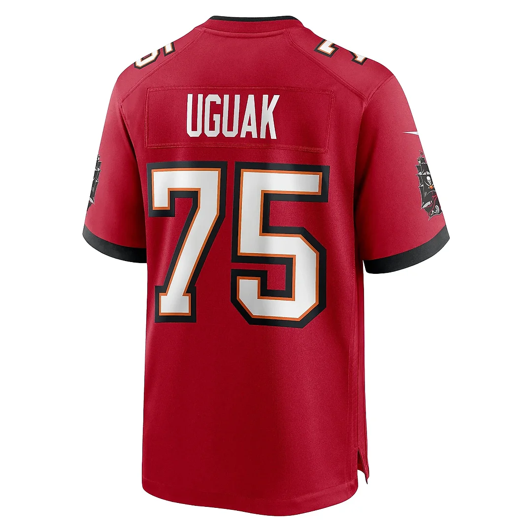 Zennovawear Men's Tampa Bay Buccaneers Lwal Uguak Red Game Jersey
