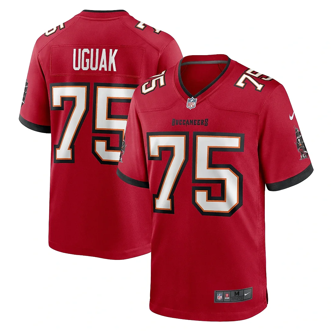 Zennovawear Men's Tampa Bay Buccaneers Lwal Uguak Red Game Jersey