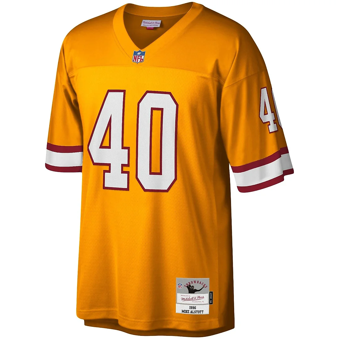 Zennovawear Men's Tampa Bay Buccaneers Mike Alstott Mitchell & Ness Orange Big & Tall 1996 Retired Player Jersey