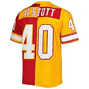 Zennovawear Men's Tampa Bay Buccaneers Mike Alstott Mitchell & Ness Orange/Red 1996 Split Legacy Jersey