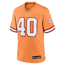 Zennovawear Men's Tampa Bay Buccaneers Mike Alstott Orange Throwback Game Jersey