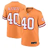 Zennovawear Men's Tampa Bay Buccaneers Mike Alstott Orange Throwback Game Jersey