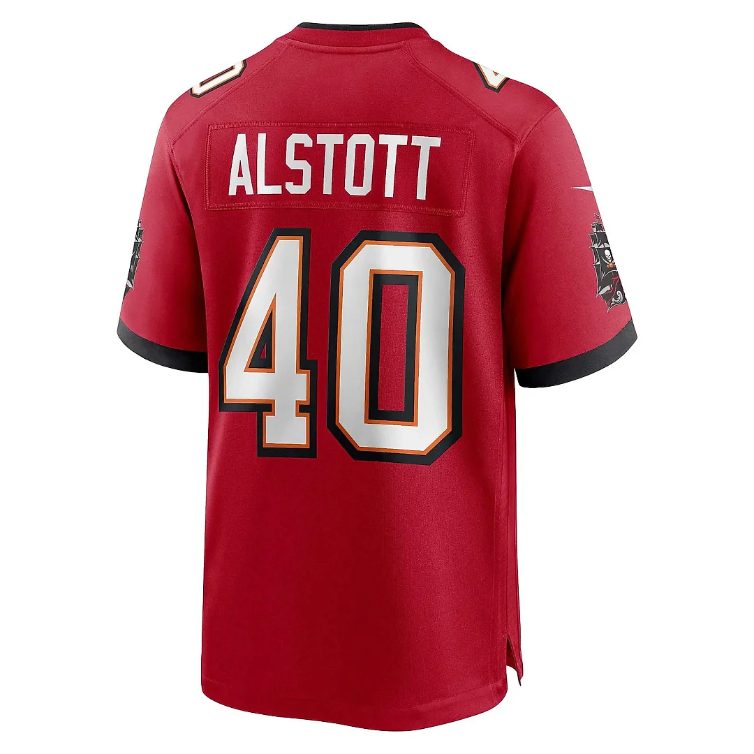 Zennovawear Men's Tampa Bay Buccaneers Mike Alstott Red Retired Player Game Jersey