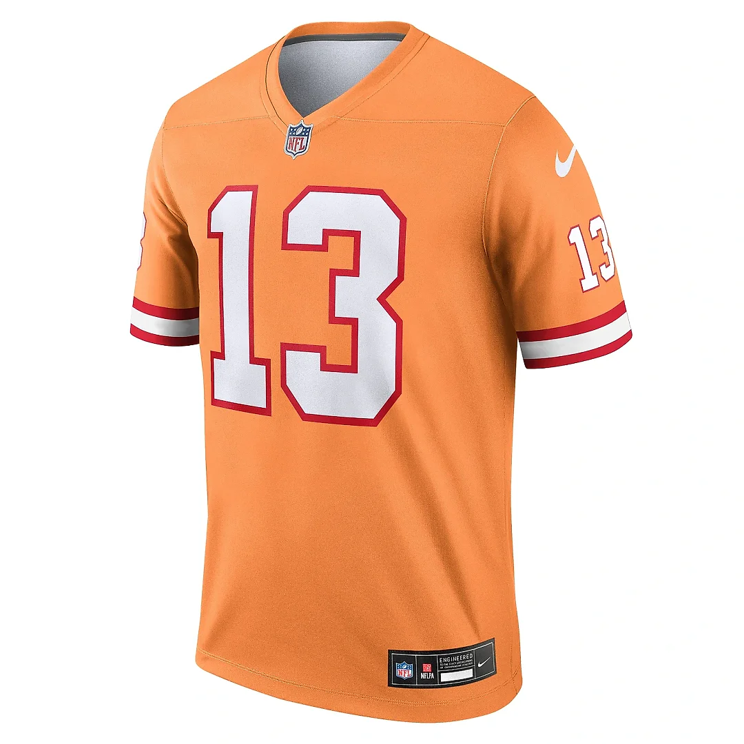 Zennovawear Men's Tampa Bay Buccaneers Mike Evans Orange Alternate Legend Player Performance Top