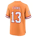 Zennovawear Men's Tampa Bay Buccaneers Mike Evans Orange Throwback Game Jersey