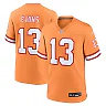 Zennovawear Men's Tampa Bay Buccaneers Mike Evans Orange Throwback Game Jersey
