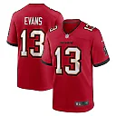 Zennovawear Men's Tampa Bay Buccaneers Mike Evans Red Game Jersey