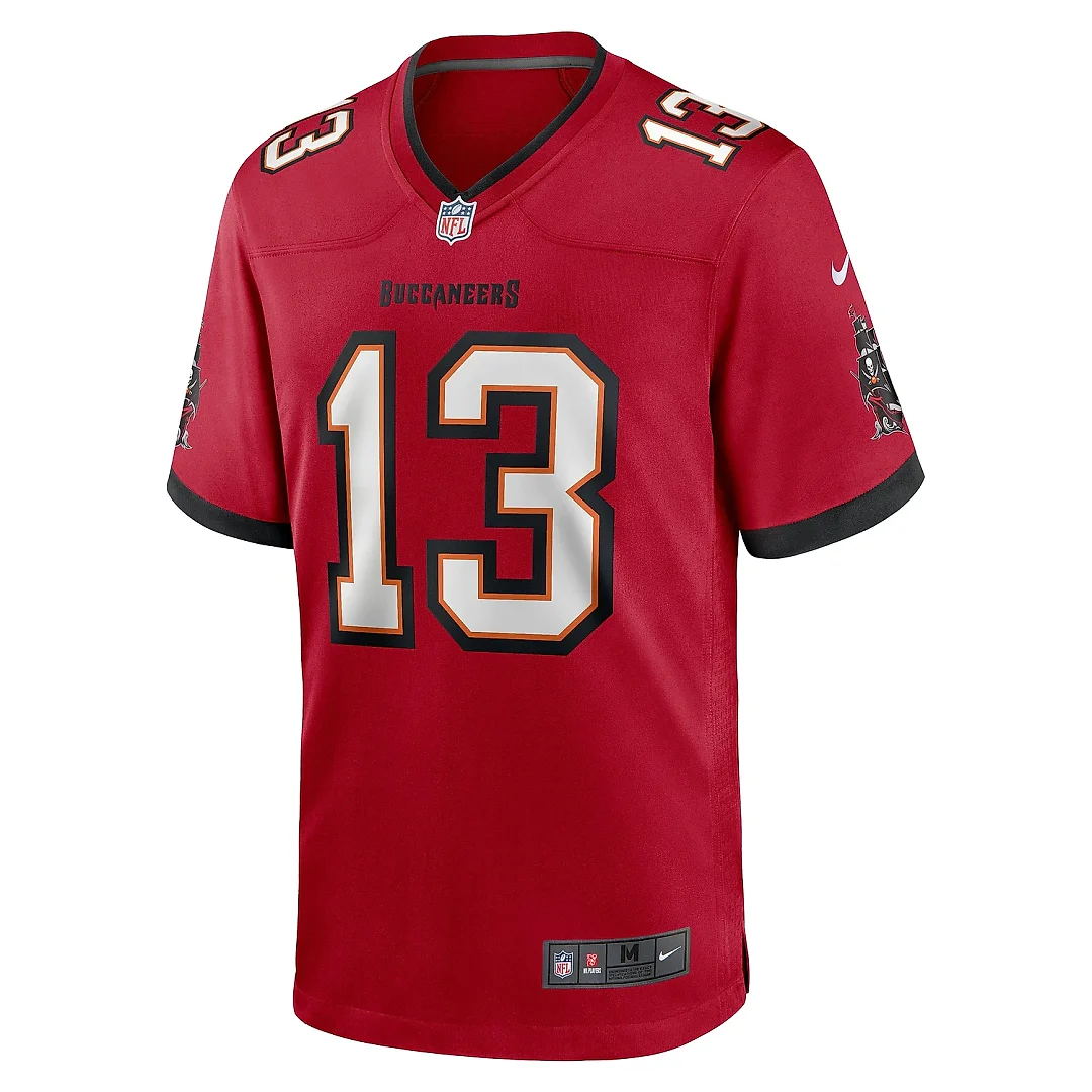 Zennovawear Men's Tampa Bay Buccaneers Mike Evans Red Game Jersey