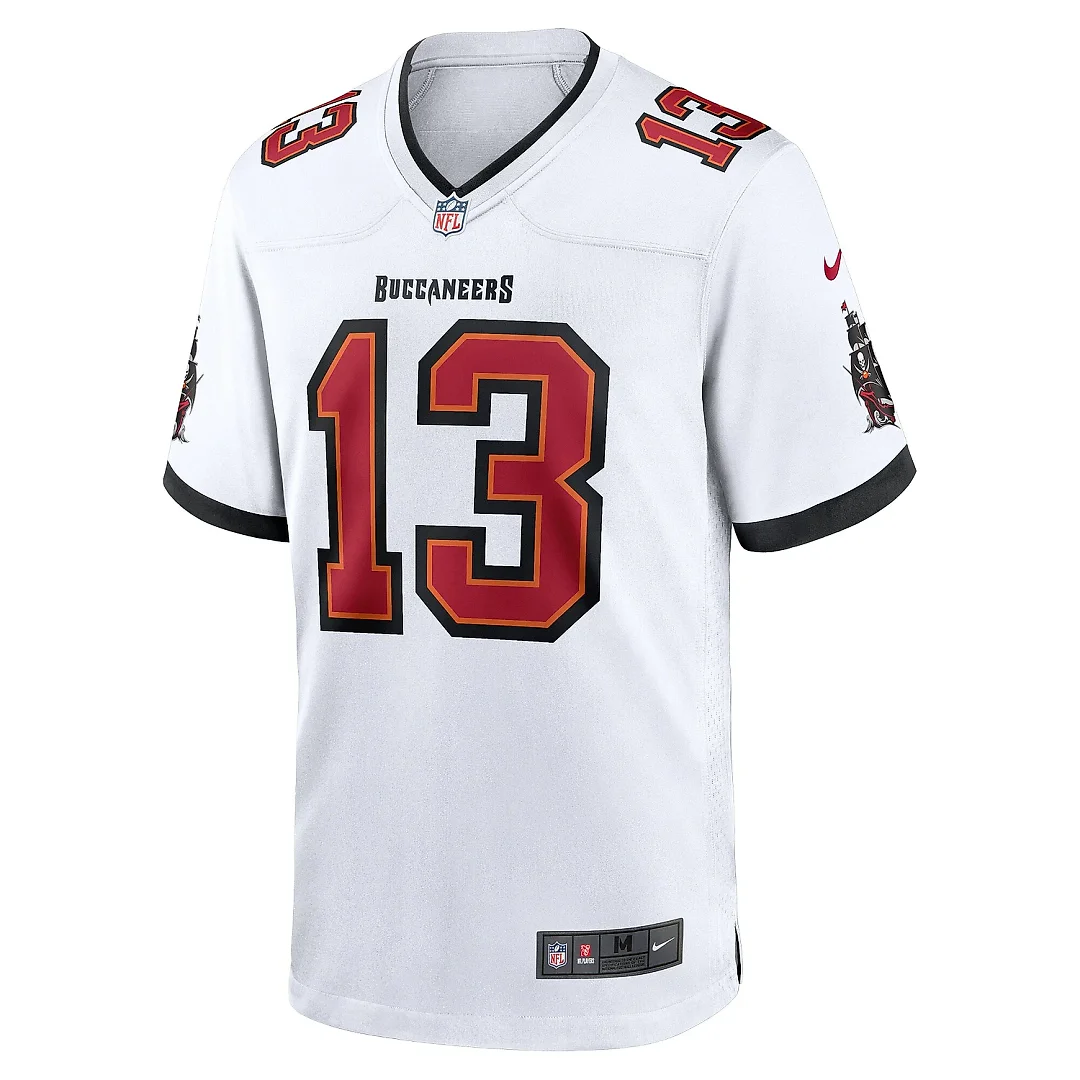 Zennovawear Men's Tampa Bay Buccaneers Mike Evans White White Game Jersey