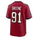 Zennovawear Men's Tampa Bay Buccaneers Mike Greene Red Game Player Jersey