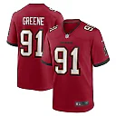 Zennovawear Men's Tampa Bay Buccaneers Mike Greene Red Game Player Jersey