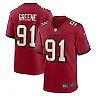 Zennovawear Men's Tampa Bay Buccaneers Mike Greene Red Game Player Jersey