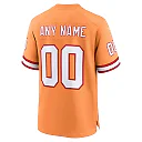 Zennovawear Men's Tampa Bay Buccaneers Orange Custom Throwback Game Jersey