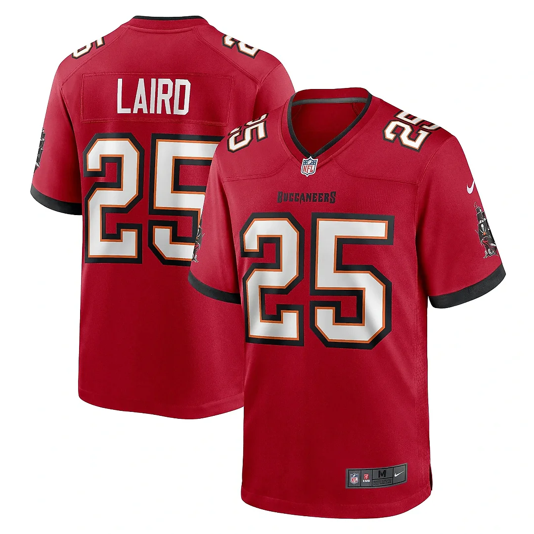 Zennovawear Men's Tampa Bay Buccaneers Patrick Laird Red Game Jersey