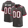 Zennovawear Men's Tampa Bay Buccaneers Pewter Alternate Custom Game Jersey