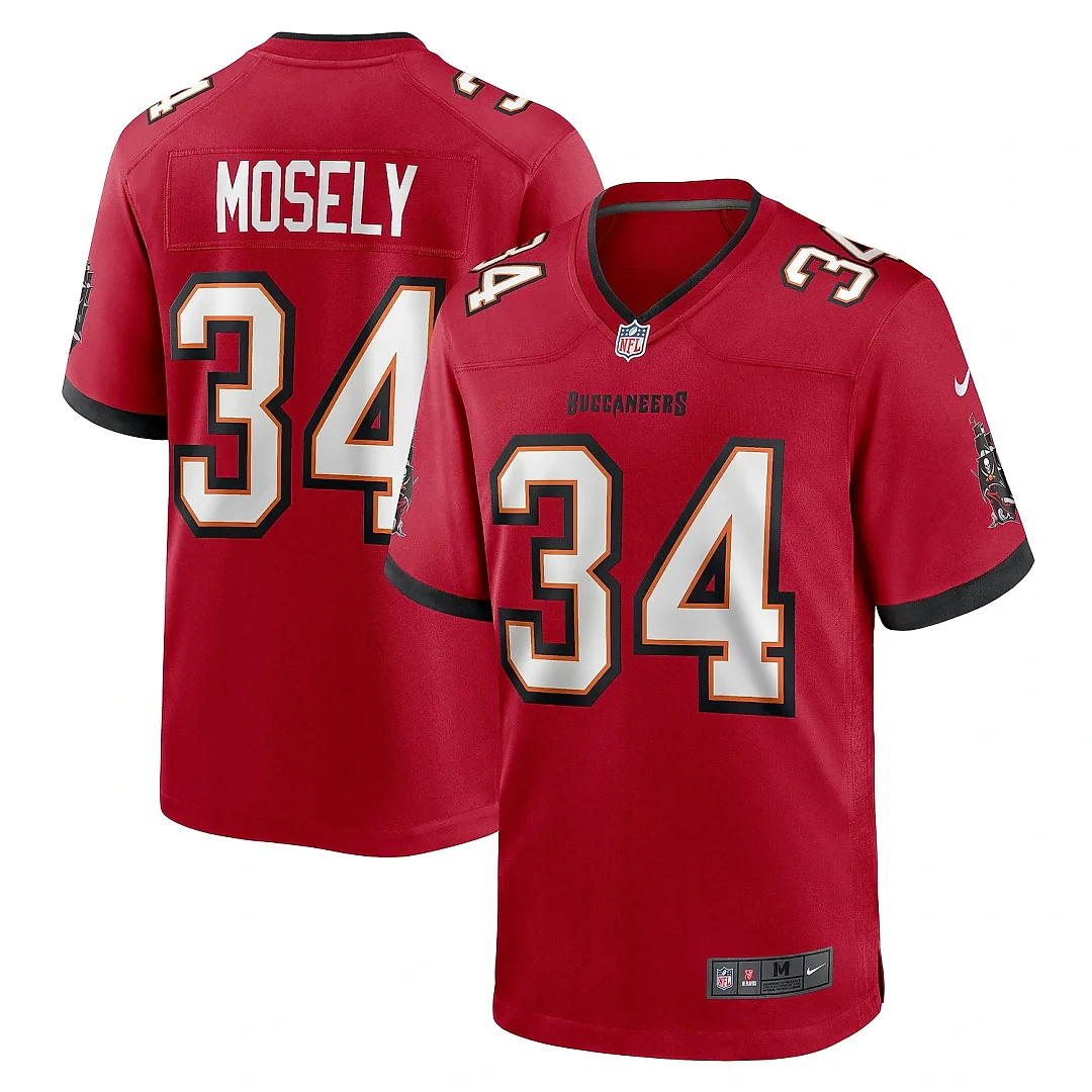 Zennovawear Men's Tampa Bay Buccaneers Quandre Mosely Red Game Jersey