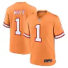 Zennovawear Men's Tampa Bay Buccaneers Rachaad White Orange Throwback Game Jersey