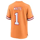 Zennovawear Men's Tampa Bay Buccaneers Rachaad White Orange Throwback Game Jersey