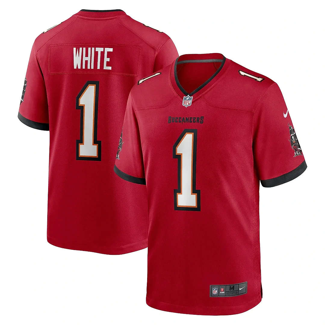 Zennovawear Men's Tampa Bay Buccaneers Rachaad White Red Game Player Jersey